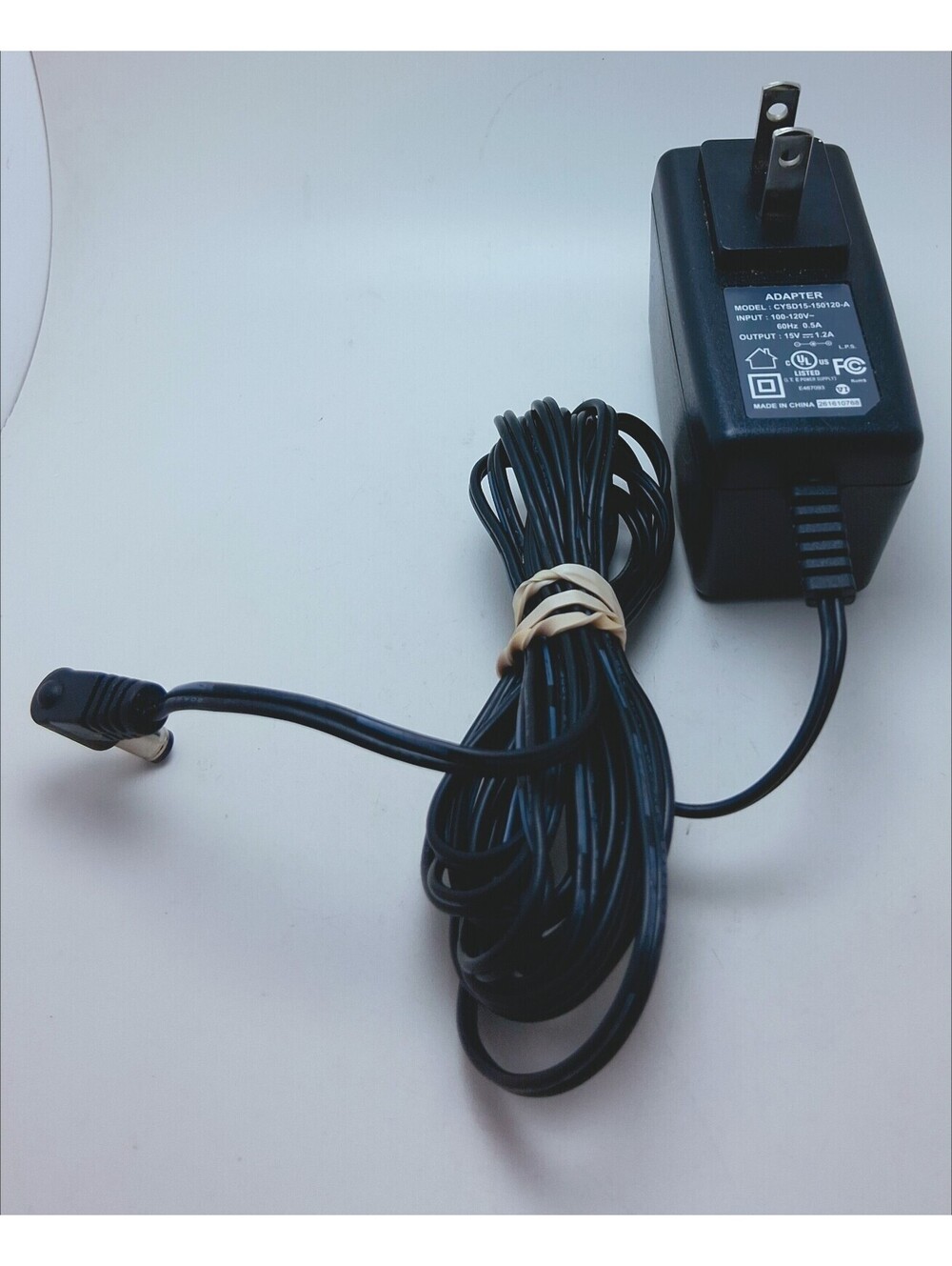 I.T.E. ITE CYSD15-150120-A AC/DC Adapter In 100-240V Out 15VDC 1.2A Works TESTED